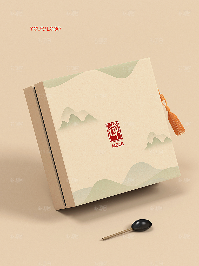 创意茶叶罐装礼盒包装样机设计