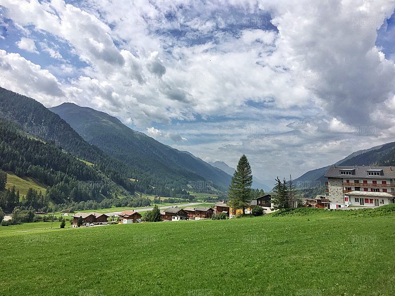 欧洲乡村旅游自然风景农村封面欧洲乡村