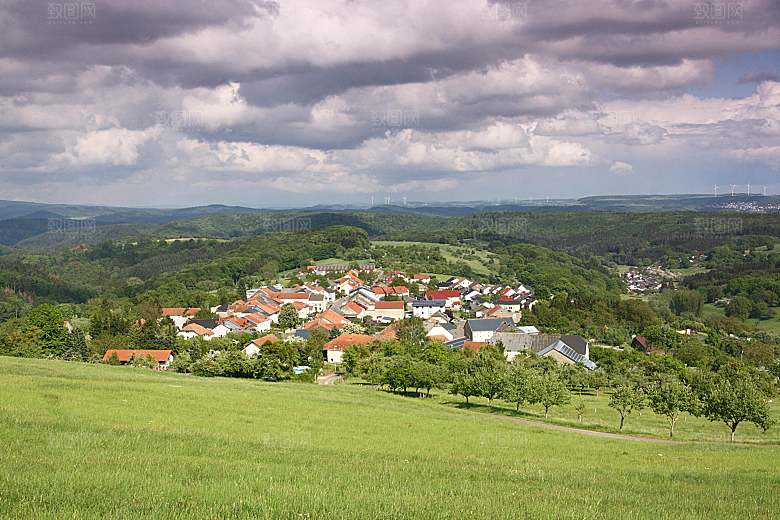 欧洲乡村旅游自然风景农村封面欧洲乡村图片