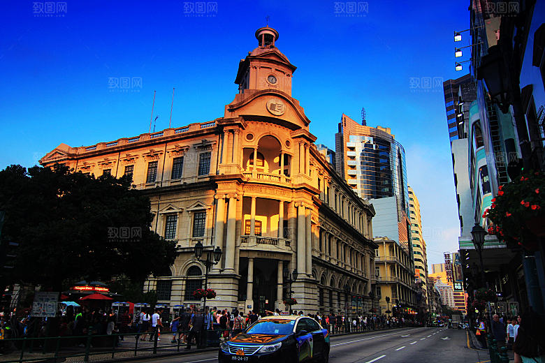 澳门旅游风景城市摄影封面照片澳门网红