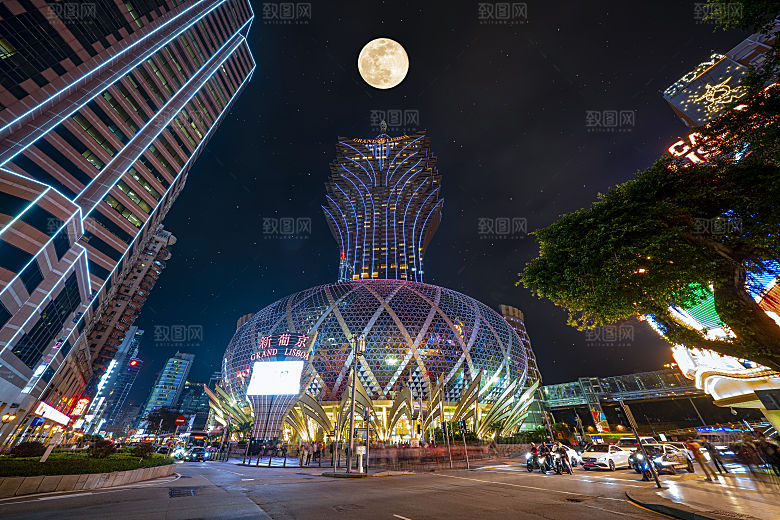 澳门旅游风景城市摄影封面照片澳门网红图片
