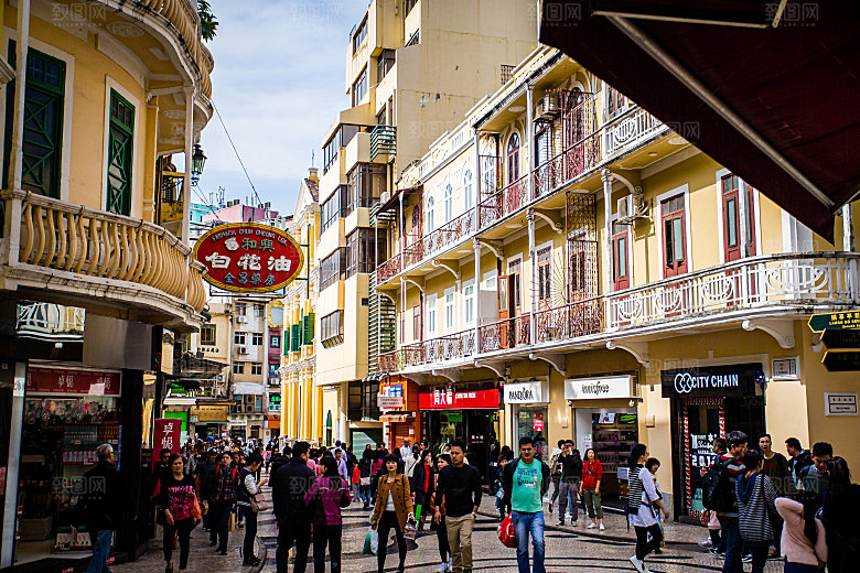 澳门旅游风景城市摄影封面照片澳门网红