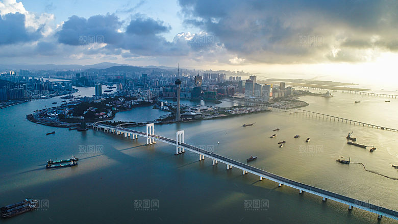 澳门旅游风景城市摄影封面照片澳门网红