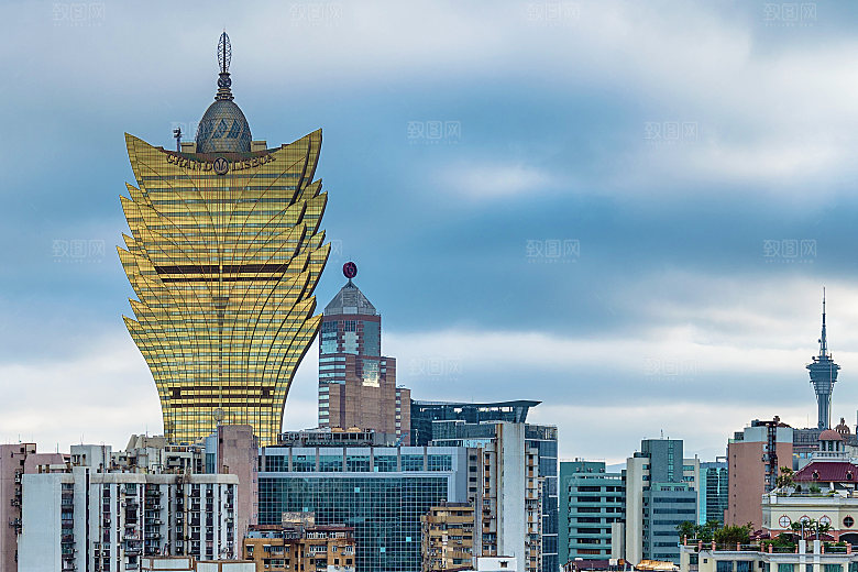 澳门旅游风景城市摄影封面照片澳门网红