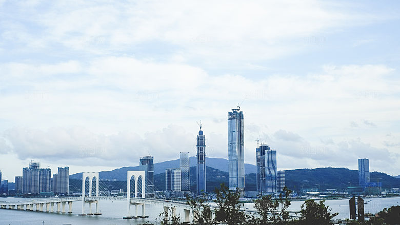 澳门旅游风景城市摄影封面照片澳门网红
