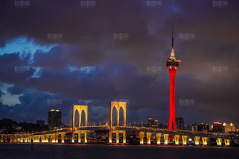 澳门旅游风景城市摄影封面照片澳门网红