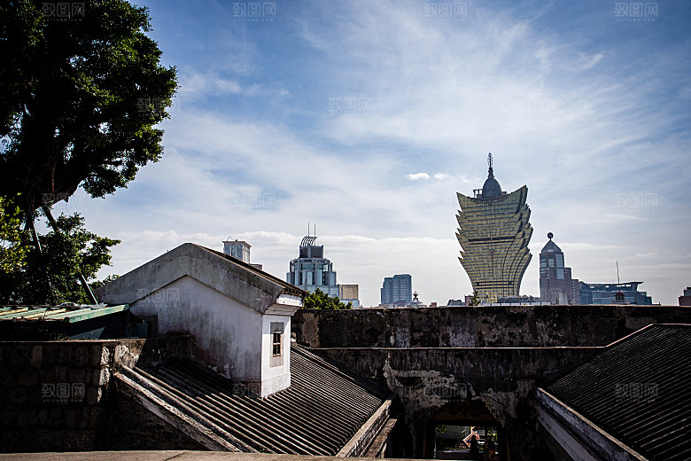 澳门旅游风景城市摄影封面照片澳门网红素材