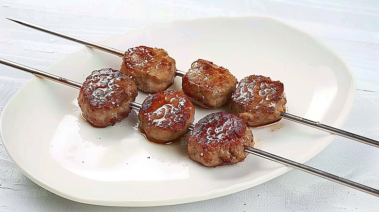 牛肉特色烤肉美食香辣多汁烧烤烹饪美味烤串