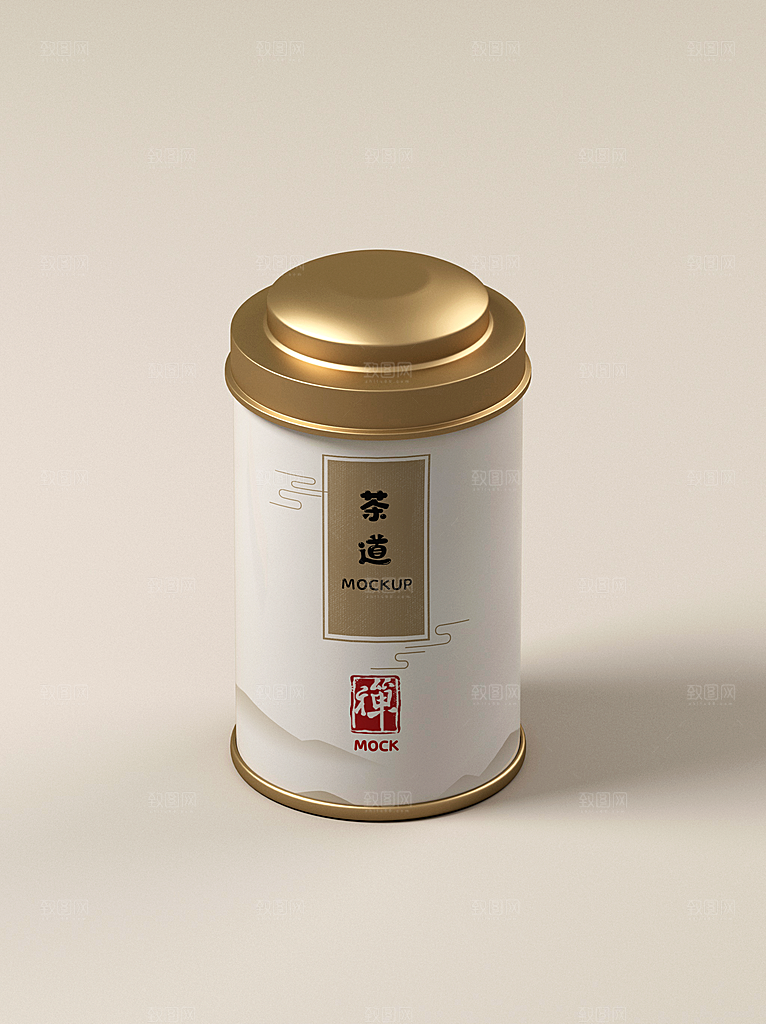 茶叶礼盒包装文创样机