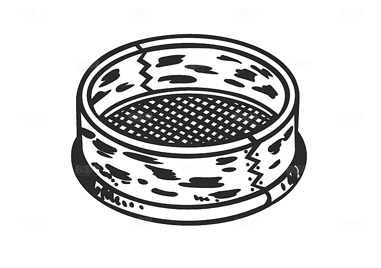 矢量面粉筛子免抠元素