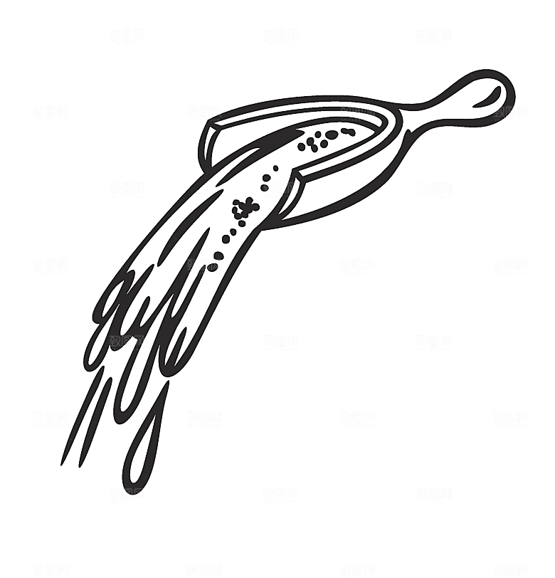 矢量厨房用具餐勺素材