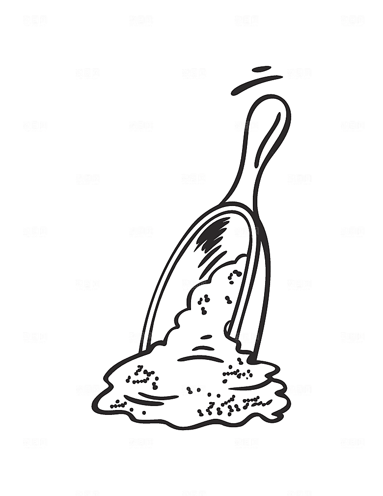 矢量厨房用具餐勺素材