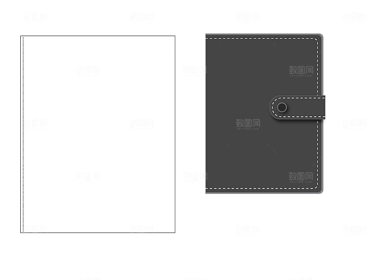 记事本办公事务用品类企业用品VI