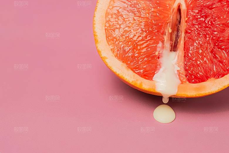 柚子水果摄影素材
