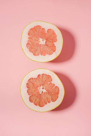 葡萄柚摄影特写素材