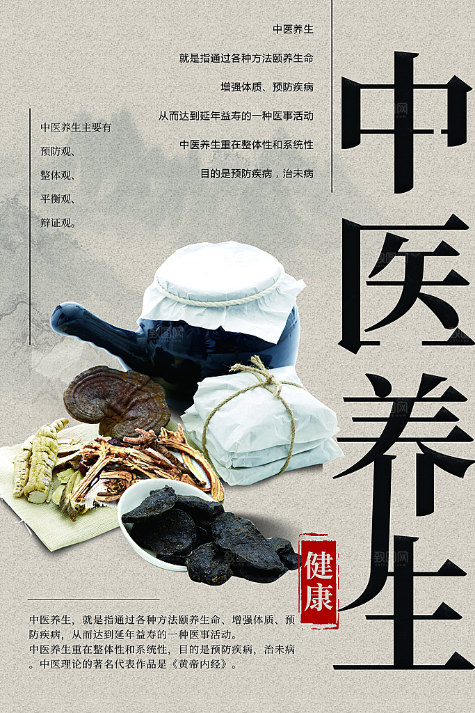 中医养生健康海报