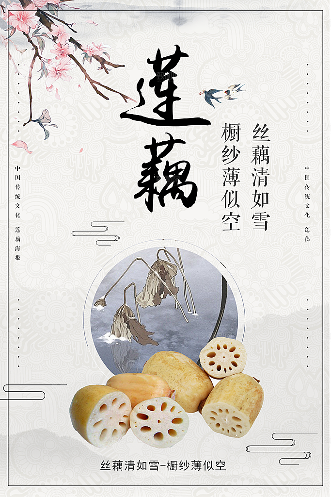 新鲜蔬菜莲藕海报
