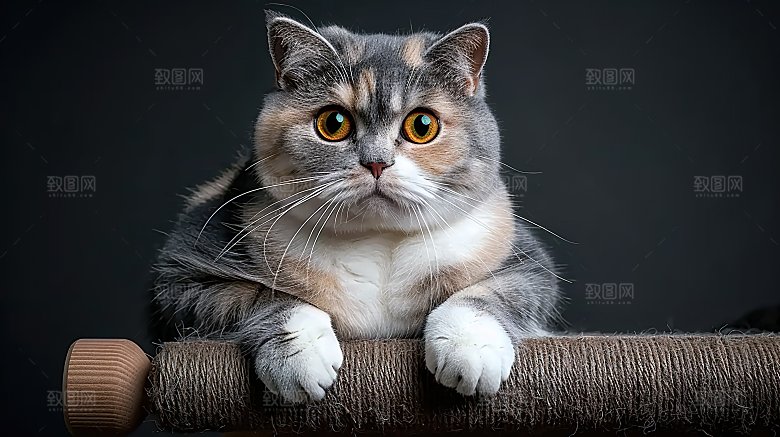 动物猫科乖巧可爱小猫淘气活泼宠物猫咪好奇