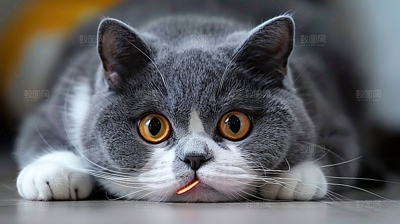 宠物动物猫咪乖巧可爱嬉闹猫科灵敏淘气