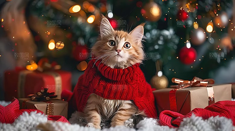 宠物动物淘气灵敏猫咪猫科小猫可爱乖巧灵敏