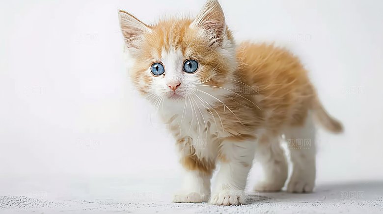 宠物灵敏乖巧淘气嬉闹猫科猫咪活泼动物可爱