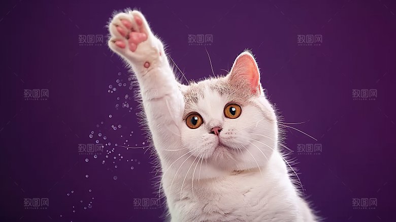 宠物嬉闹摄影动物灵敏淘气小猫猫咪可爱猫科