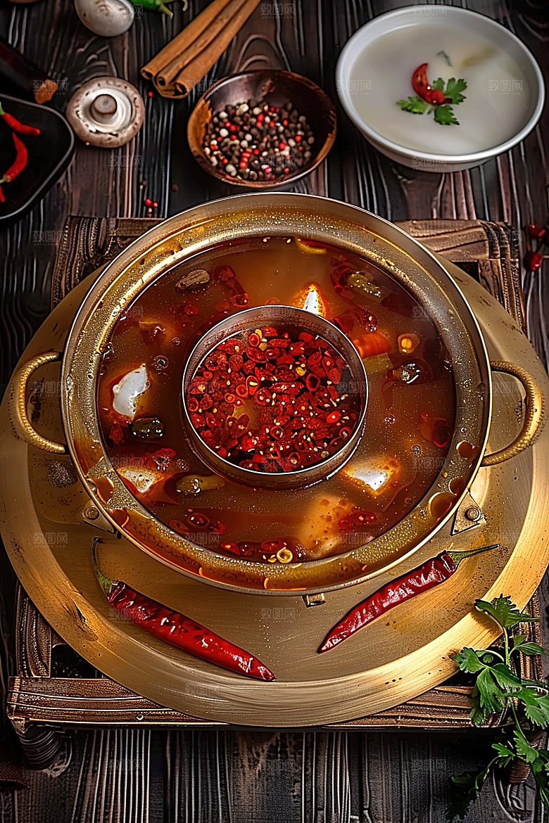 美食香辣火锅麻辣辣椒重庆牛肉海鲜烹饪