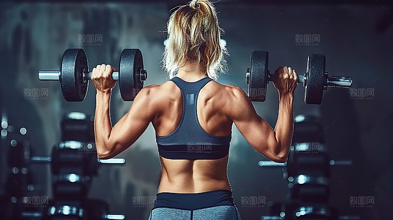 女性年轻美女运动青春跑步活力健身锻炼瑜伽