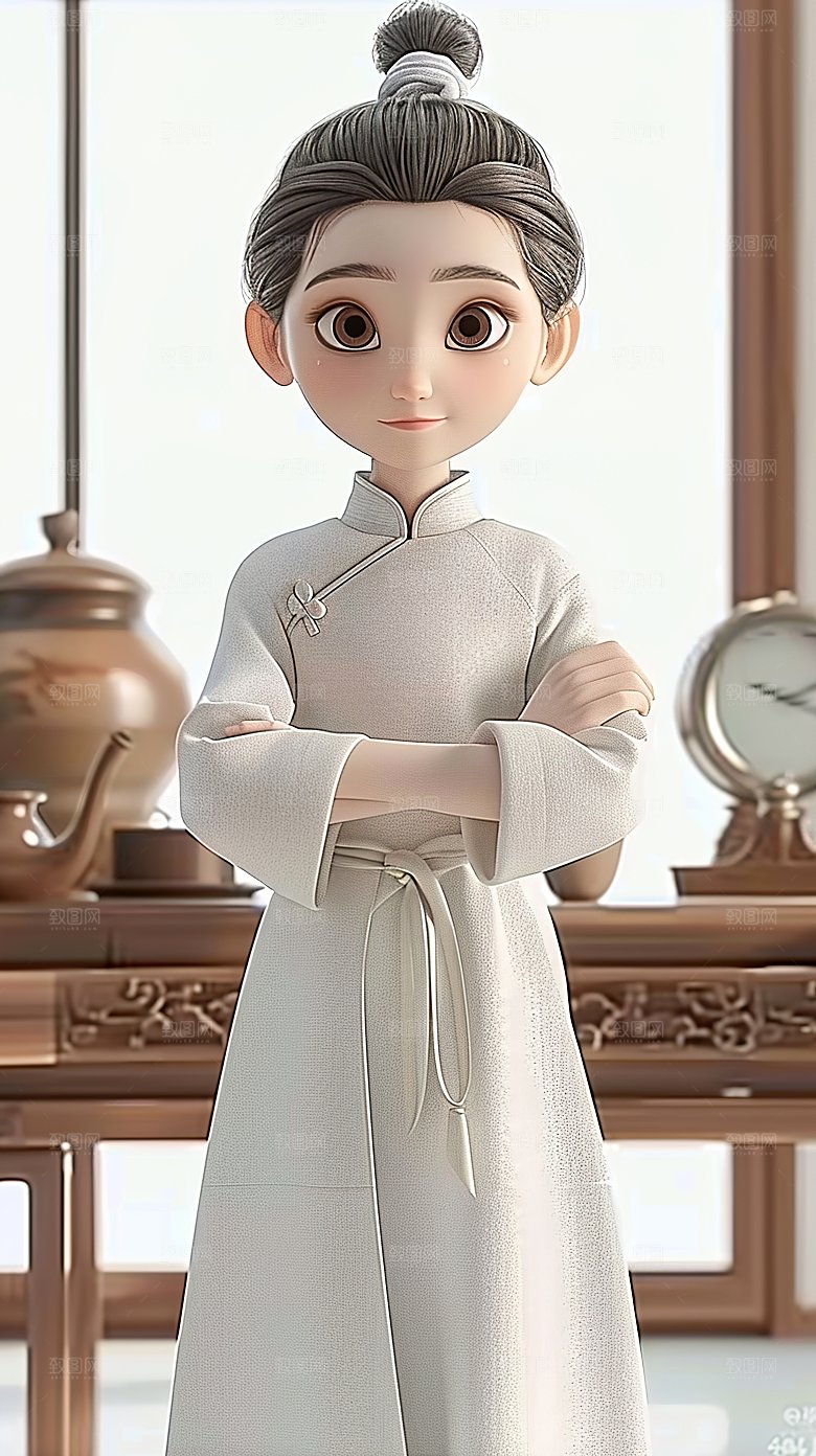 卡通人物教育老师教师职场3D职业