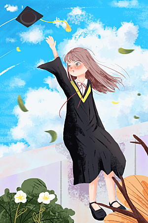 节日海报五四青年节宣传插画