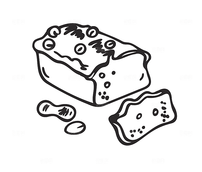 矢量创意手切面包png素材