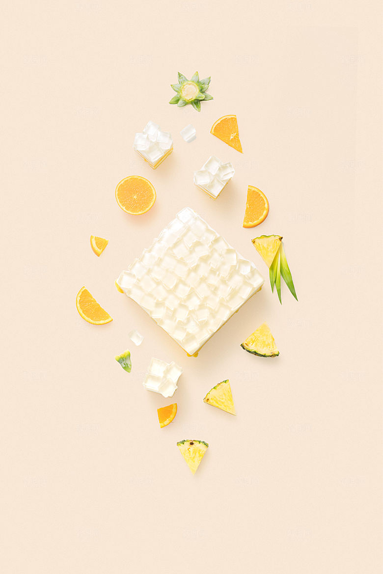 水果创意摄影菠萝特写