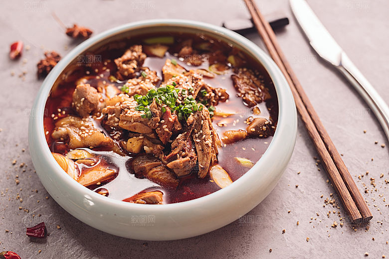 麻辣牛肉摄影素材