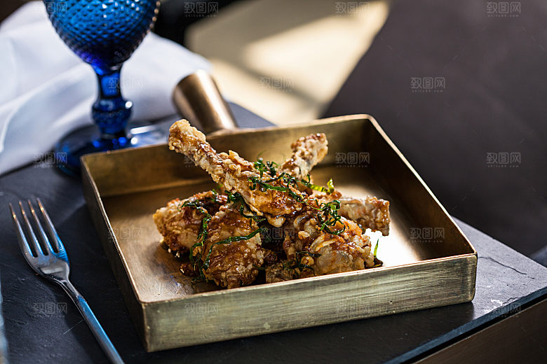 西餐美食特写摄影素材