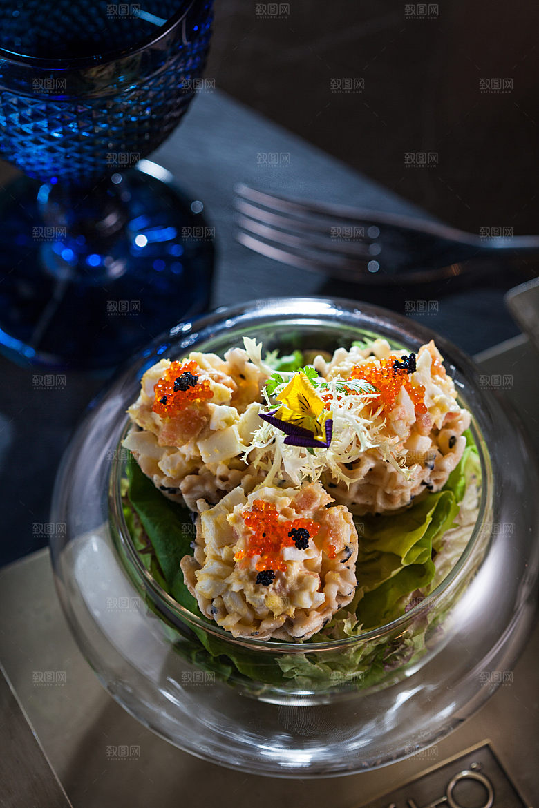 西餐美食特写摄影素材