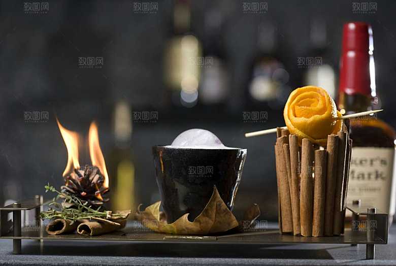 鸡尾酒摄影金秋特写