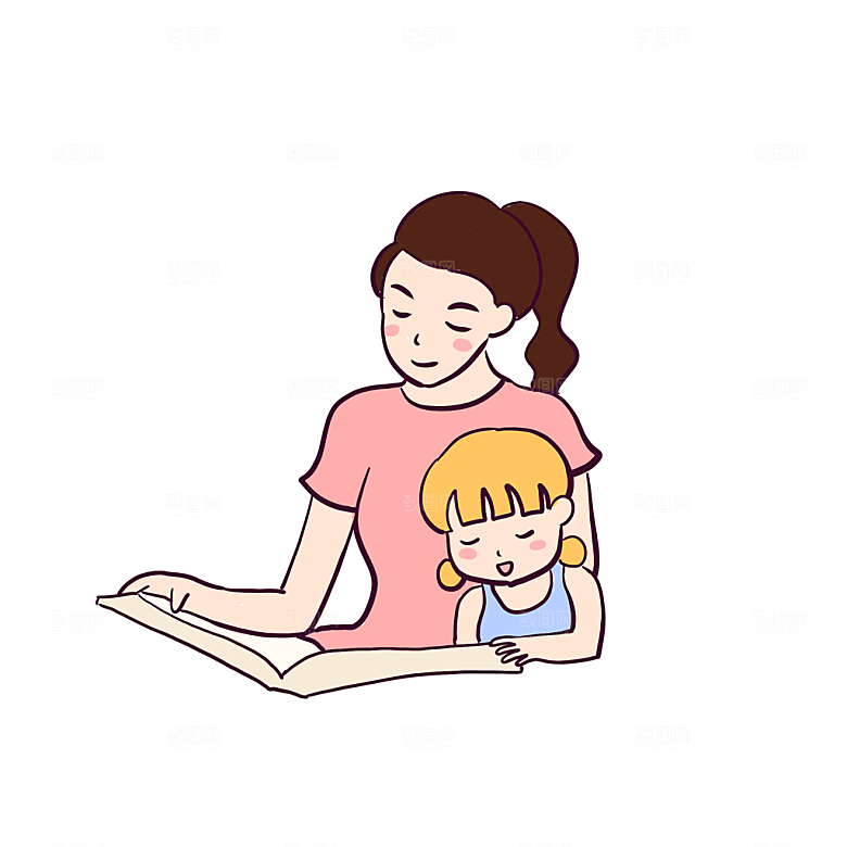 母亲节插画免抠元素可爱卡通