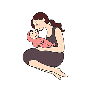 可爱卡通免抠元素插画母亲节