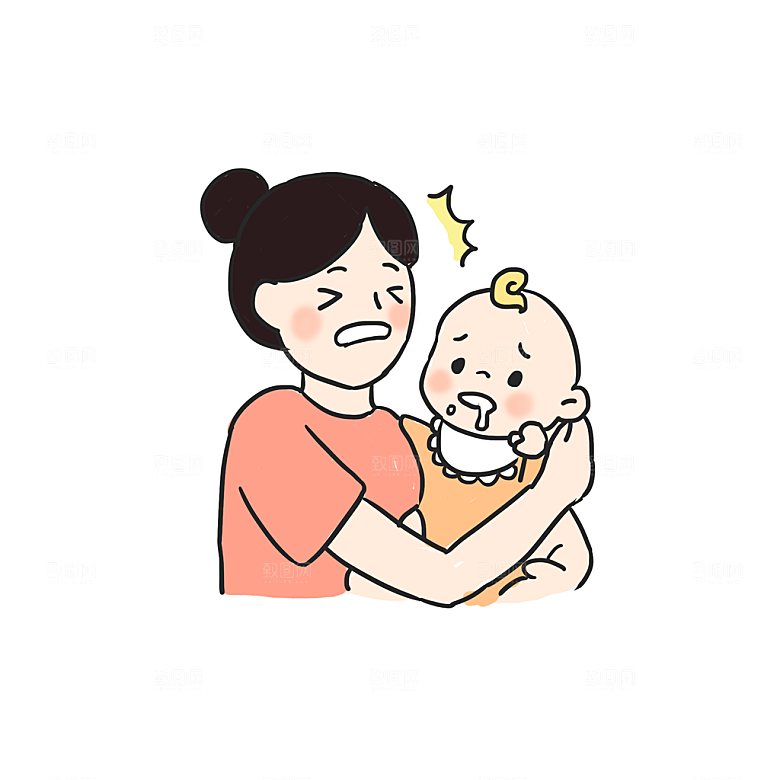 免抠元素插画可爱卡通母亲节