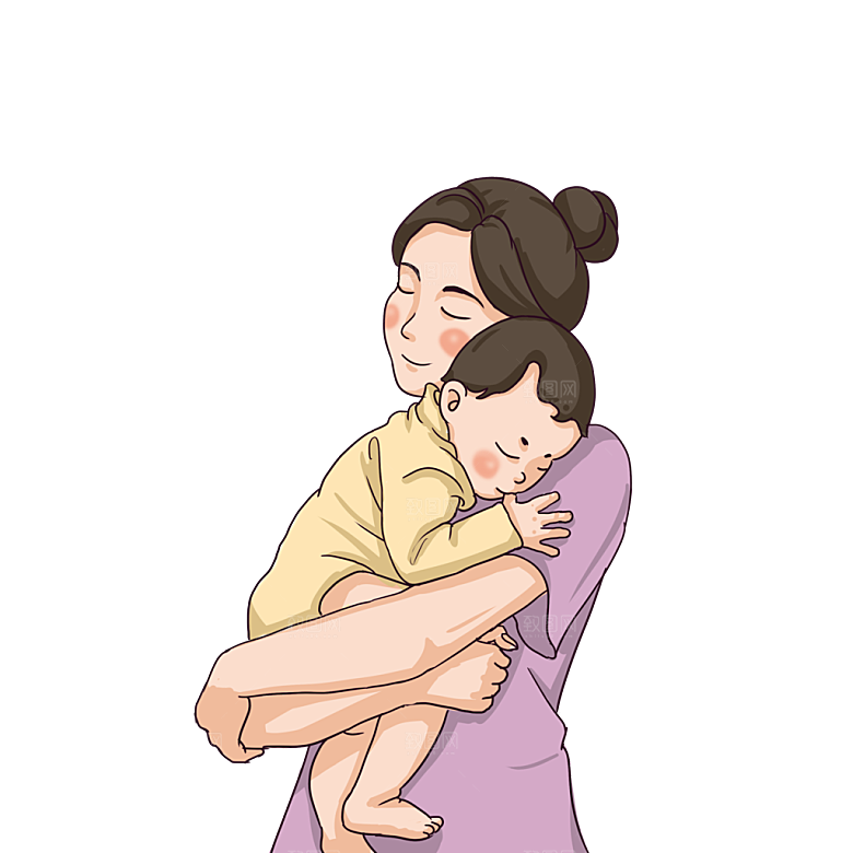 免抠元素母亲节插画可爱卡通