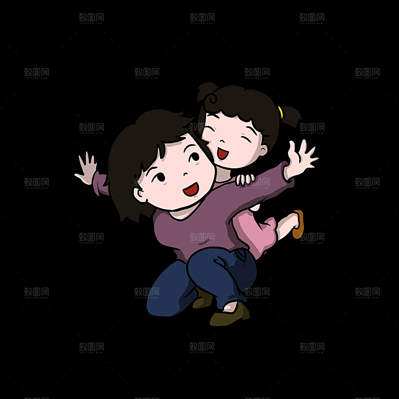 插画免抠元素母亲节可爱卡通