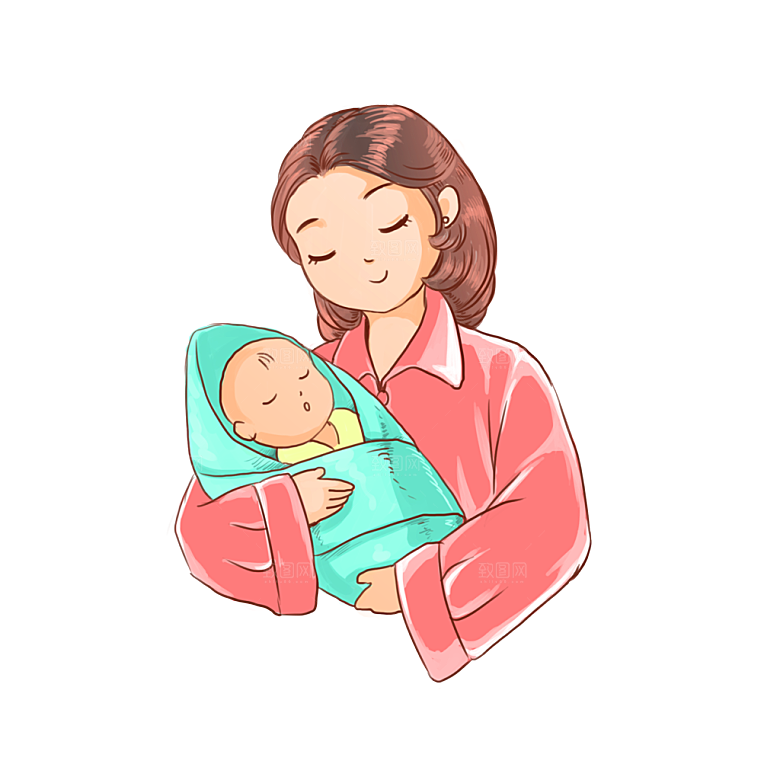 插画免抠元素母亲节可爱卡通