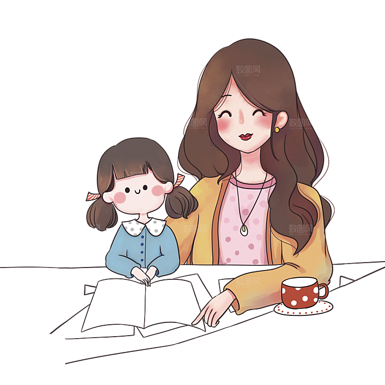 免抠元素插画母亲节可爱卡通
