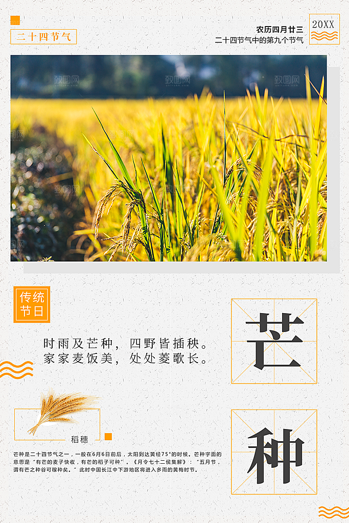 中国传统节日芒种