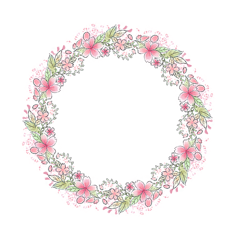 手绘粉红色樱花桃花梅花花朵PNG免抠素材