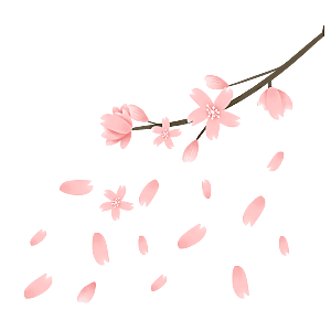 手绘粉红色樱花桃花梅花花朵PNG免抠素材