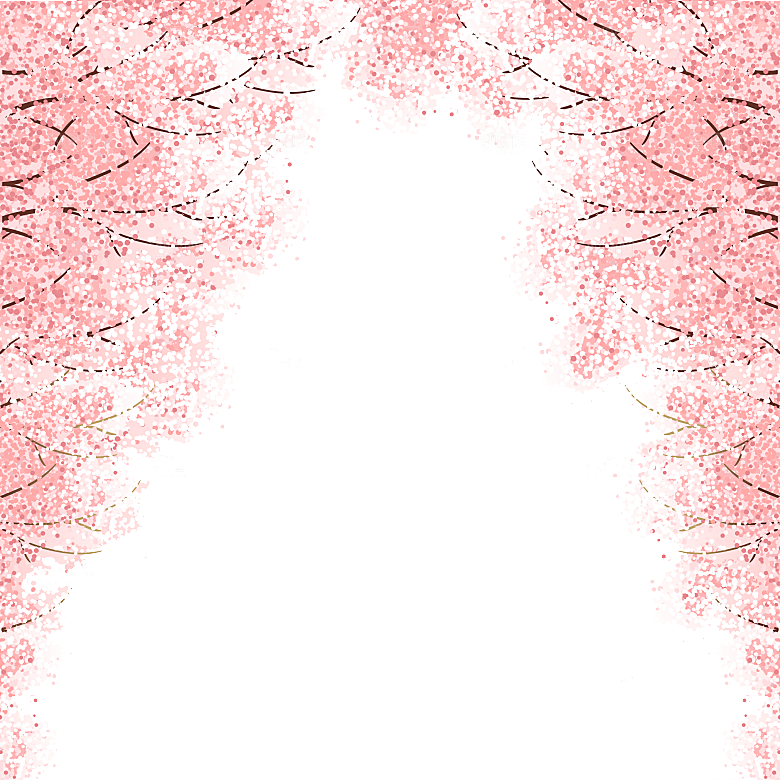 手绘粉红色樱花桃花梅花花朵PNG免抠素材