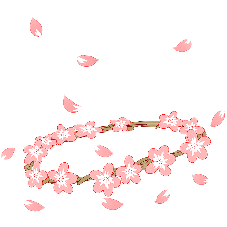 手绘粉红色樱花桃花梅花花朵PNG免抠
