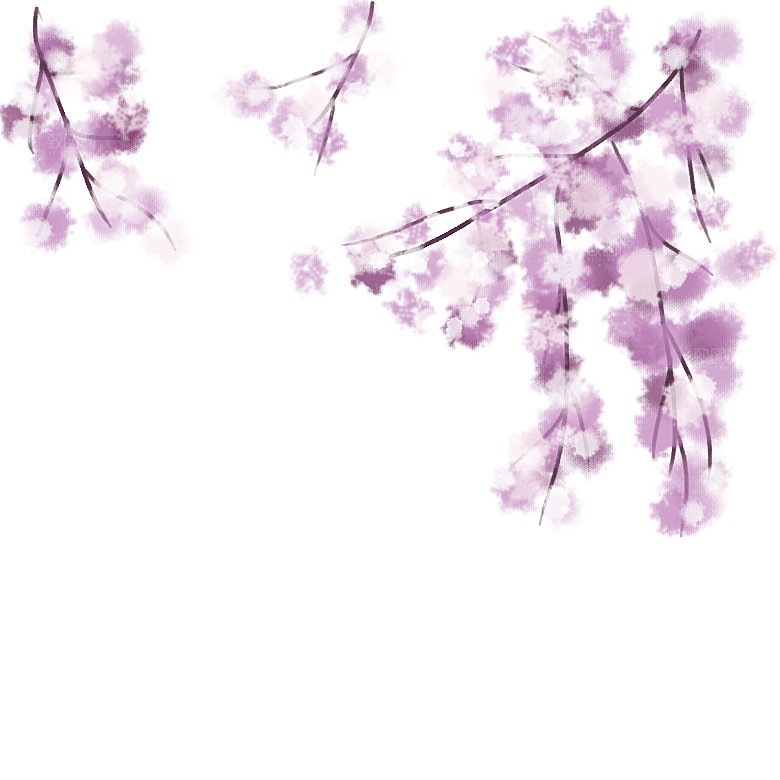 手绘粉红色樱花桃花梅花花朵PNG免抠素材