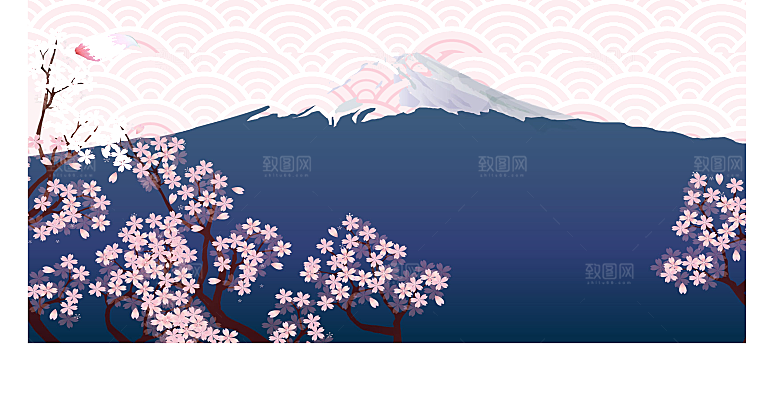 手绘粉红色樱花桃花梅花花朵PNG免抠